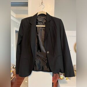 Zara basics classic black blazer